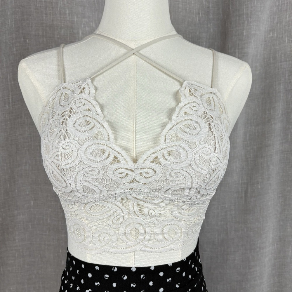 Victoria's Secret White Lace Bra Top XS